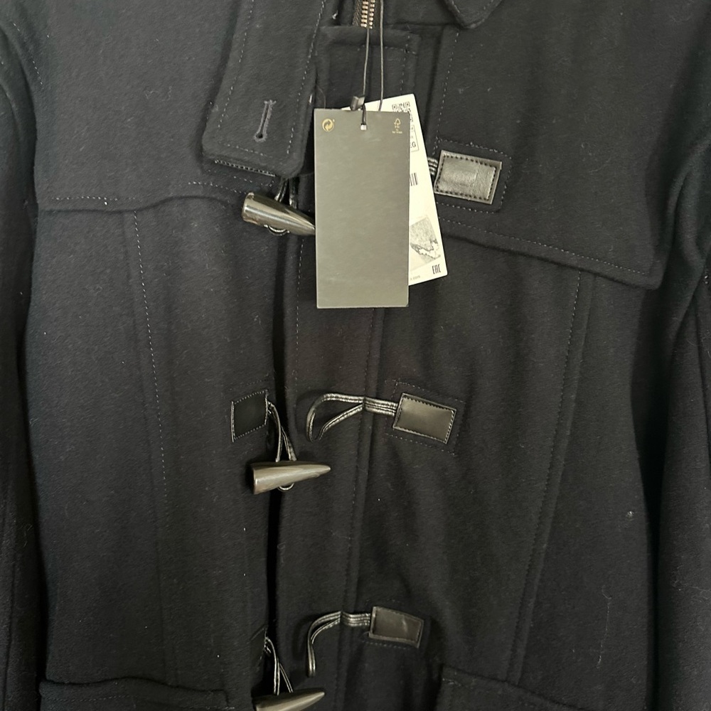 Zara Black Military Toggle Jacket - Picture 2 of 5